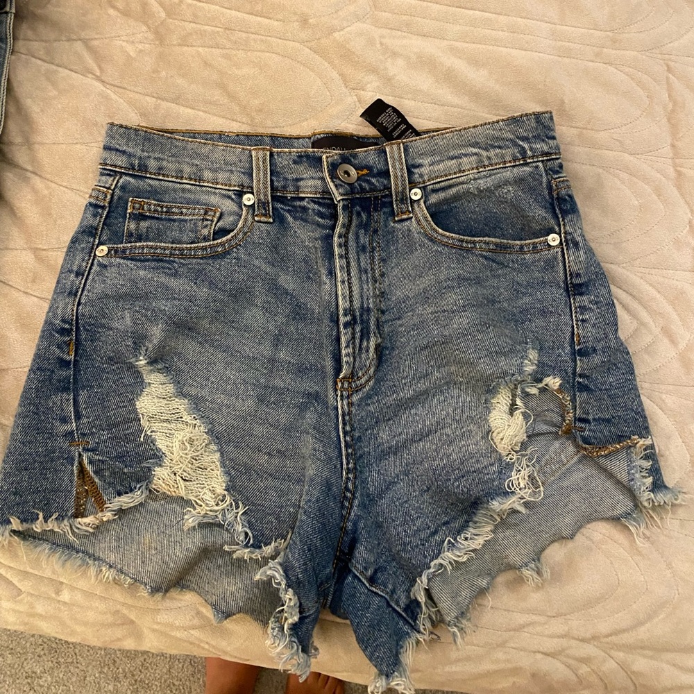 High waisted Kendall and Kylie Denim Shorts